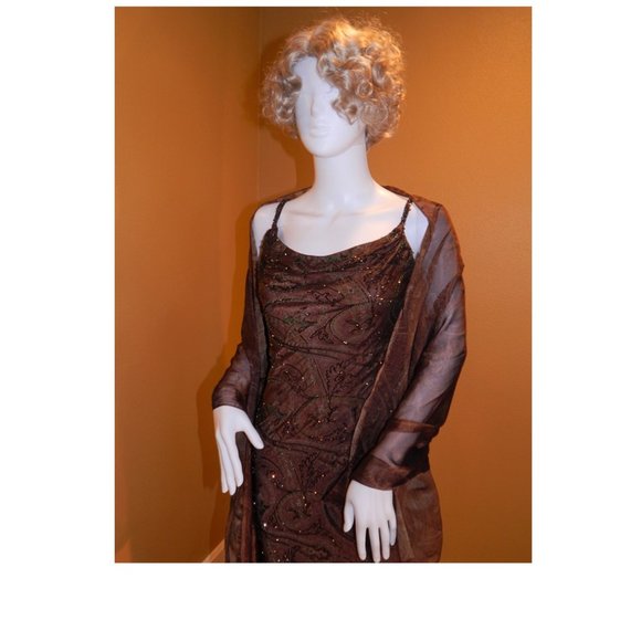 Victoria Royal (The Millennium) size 4 BRONZE/GOLD SEQUINED - Picture 11 of 16